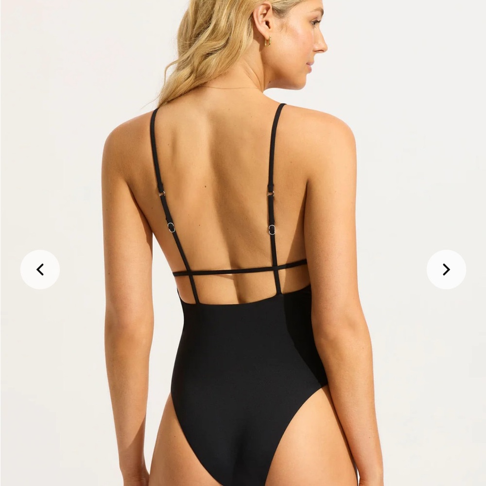 NWT - Seafolly Collective Black One Piece - Picture 6 of 8